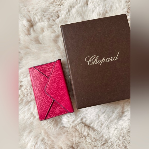 Chopard Accessories - Chopard Fuchsia Leather Card Wallet/very good condition/unused display piece
